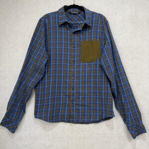 Arc'teryx Bernal Shirt Mens Medium Plaid Button Up Long Sleeve Outdoor Hiking